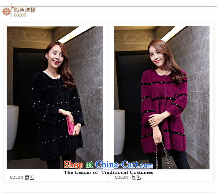 Chin Yi warm Advisory 2015 autumn and winter Korean stingrays, lint-free 7 emulation relaxd stylish coat female cuff skull cardigan girls are Code Red Jacket Picture, prices, brand platters! The elections are supplied in the national character of distribution, so action, buy now enjoy more preferential! As soon as possible.